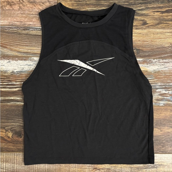 Reebok Women’s Cropped Tank Top Black Size X-small Never Worn - Picture 1 of 3